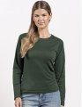 Dames T-shirt LS Promodoro Premium-T Forest Groen